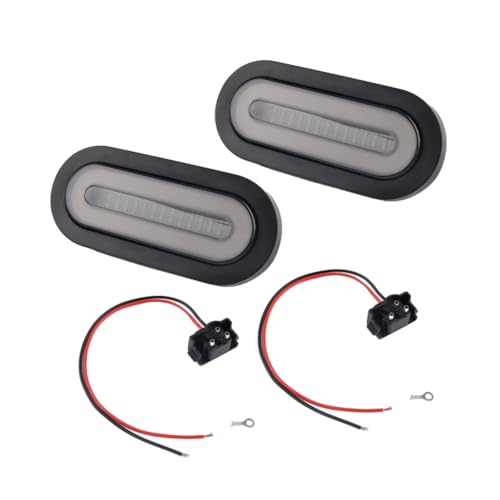 Feux de remorque 12-24V Riloer feux rouges ovales 114 LED pour camion tracteur transporteur