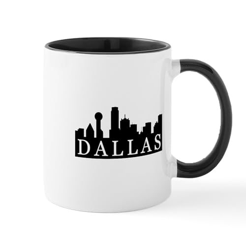 CafePress Dallas Skyline 11 oz Ceramic Mug
