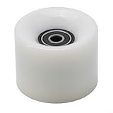 BlesConi PU-Skateboard-Räder, 60 x 45 mm, 78 A, mit ABEC-9 608RS Kugellagern und Stahl-Abstandshaltern für Longboards, Cruiser, Street Skating (weiß)