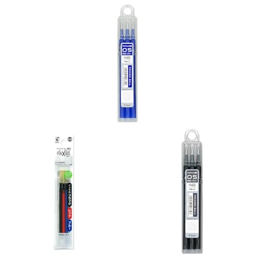 【セット買い】Pilot 替え芯 フリクション ボールペン 0.5mm ブルー 3本 LFBKRF30EF3L + Pilot 替え芯 フリクション ボールペン 0.5mm 3色セット LFBTRF30EF3C 黒赤青 + Pilot 替え芯 フリクション ボールペン 0.5mm ブラック 3本 LFBKRF30EF3Bのサムネイル