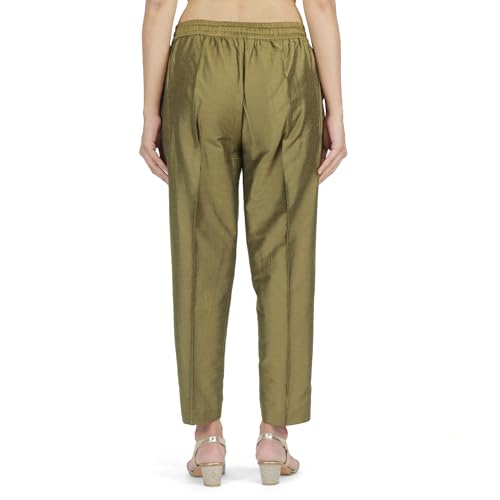 Image of Trouser Pants for Women,Stylish Trousers for Woman for Kurti Relaxed & Regular Straight fit Palazzo,Ethnic Bottom Formal Pants for Women Office wear Casual & Daily Use