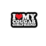 I Love My Cougar Girlfriend Sticker