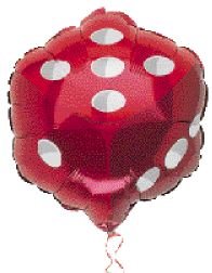 Shindigz Mylar Balloon Dice Each