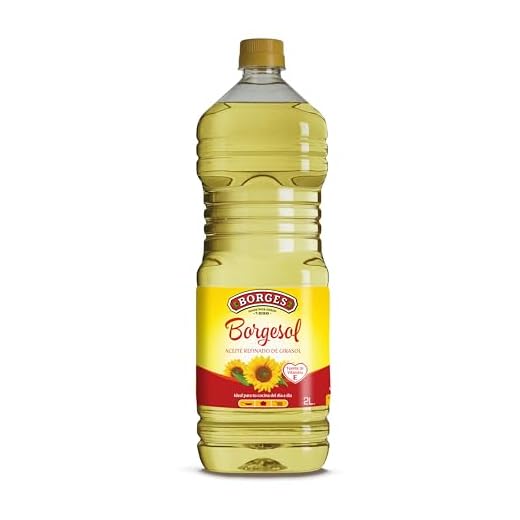 Borges Borgesol - Aceite de Girasol Refinado - Decolorado, Winterizado y Desodorizado - Rico en Vitamina E y B - Botella 100% Reciclable - Ideal para freír, cocinar y aliñar - Botella de 2 litros