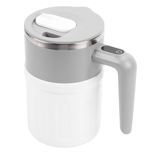 Smandy Caffettiere/Tazze Tazza, Alta Frequenza Risparmio di Sforzo Agitazione Tazza da caffè Auto-Agitazione Interna in Acciaio Inossidabile 304 Ricaricabile con Display della Temperatura a LED per