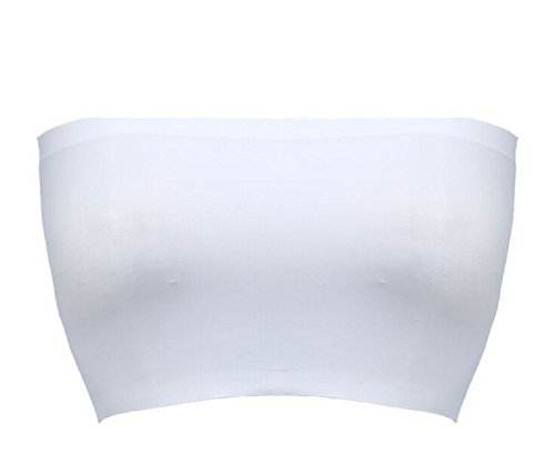 Butterme Eis-Seide Damen Basic Stretch Bandeau-BH Tube Top Free Size Cover