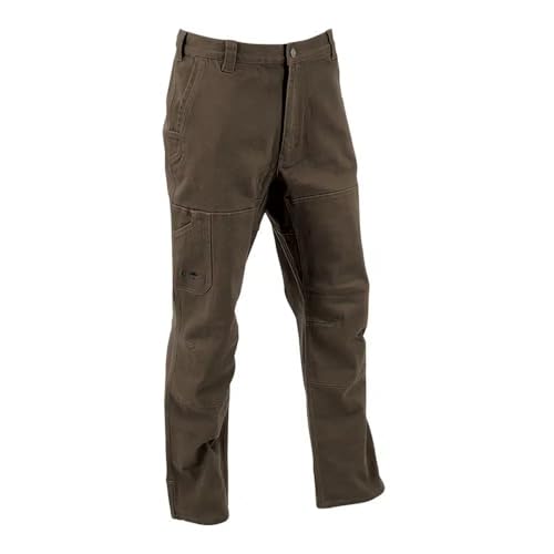 Arborwear Cedar Flex Mens Arborist Pants - Heavy Duty Double Knee Work Pants For Men With Gusseted Crotch and Boot Cuff, Chestnut - 34W x 30L