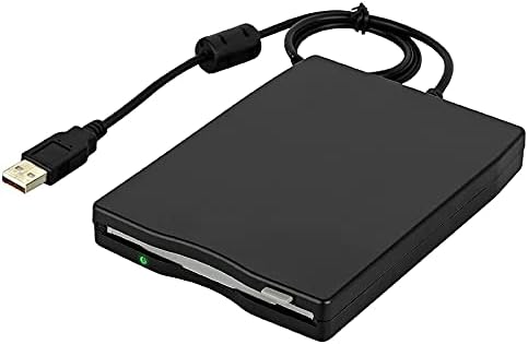 USB Floppy Drive 3.5Inch USB External Floppy Disk Drive Portable 1.44 MB FDD USB Drive Plug and for PC Windows XP, 500134157