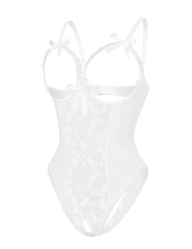 Image of Avidlove Women One Piece Lingerie Sexy Lace Babydoll Mini Bodysuit