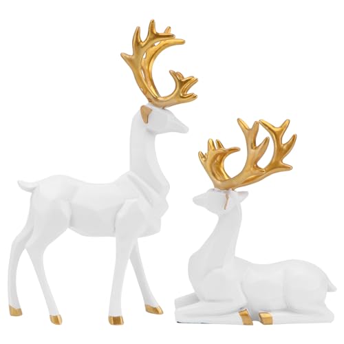 Renna Natalizia Statuette Decorative Casa, Natale Decorazioni Casa Statue Decorative Casa Decorazioni per Ufficio Decorazioni Natalizie