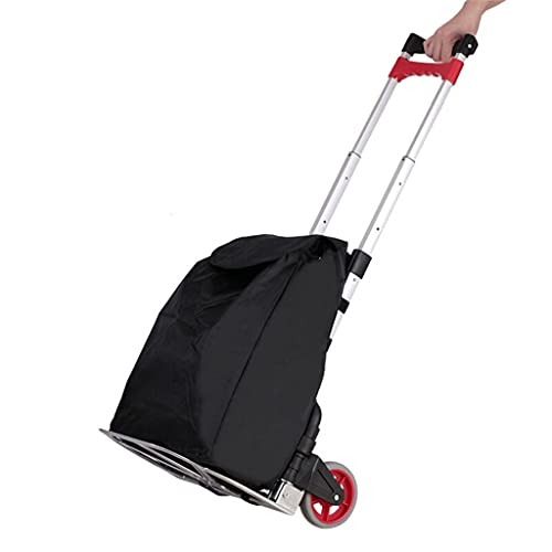 DEE Multifunktions-Einkaufstrolley, tragbar, zusammenklappbar, Aluminium-Legierung, Gepäckanhänger, große Outdoor-Reise…