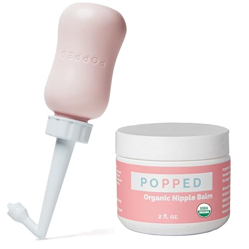Image of Popped Upside Down Peri Bottle and Organic Nipple Butter Postpartum Essentials Bundle
