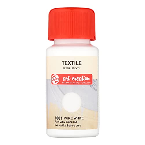 Talens Art Creation Peinture textile - Blanc pur 1001-50 ml - Pour tissus clairs - Personnalisation facile des tissus