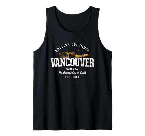 Vintage Canadá Vancouver Retro Camiseta sin Mangas