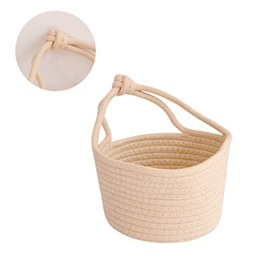 Holibanna Plantadores Suspensos Para Uso Interno Cesta De Armazenamento De Vime Cesta De Suspensão D