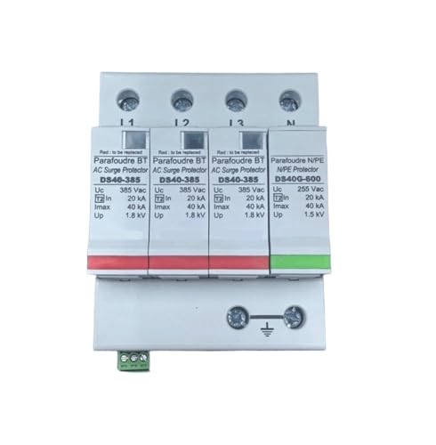 Parafoudre DS44S-385/G Type 2 haute tension 385V boîtier modulaire pour rail DIN .0315