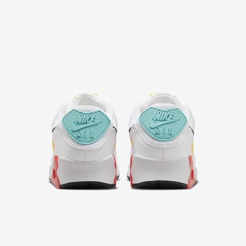 Nike Air Max 90 Women's Shoes (FZ3622-100, White/Pink Foam/Bright Crimson/Black)2