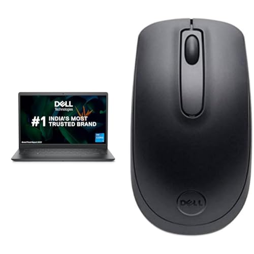 Image of Dell Vostro 3420 Laptop,Intel i5-1135G7 /8GB /512GB SSD /14.0 inch(35.56cm) FHD Display+TV Rheinland Certified Comfortview & WM118 Wireless Mouse, 2.4 Ghz with USB Nano Receiver, Optical Tracking- Black.