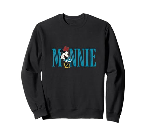 Sweat Minnie Mouse Disney de qualité supérieure avec lettrage brodé classique