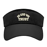 in God We Trust Ball Fashion Caps for Womens Adjustable Visor Hat