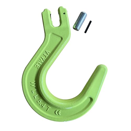 1/2" G80 Clevis Foundry Hook 11,905 Lbs 1Pack 5.4t Working Load Limit Lifting Clevis Chain Hook for for Lifting Slings, Industrial Rigging【5.4t*1Pack】 by YANBORUI - Used condition - US$33.72