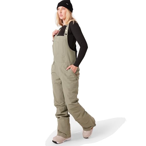 Roxy Women's Slim Fit Rideout Snow Bib Overalls – 15K Waterproof, Insulated, Fully Taped Seams, Sea Spray, X-Small