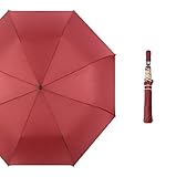 Paraguas paraguas automatico Paraguas Plegables Manual Paraguas Doble De Color Sólido De 8 Huesos Para Hombres Y Mujeres, Tanto Soleado Como Lluvioso Paraguas Prueba de Viento paraguas de viaje ( Colo
