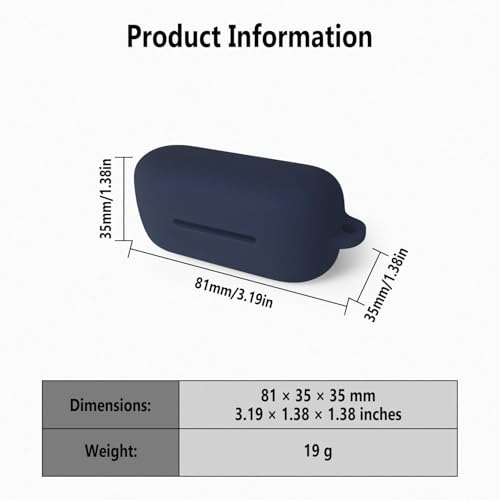 Image of Hamper Protective Case Cover for Sony WF-C510 Truly Wireless in-Ear Bluetooth Earbuds (Blue)