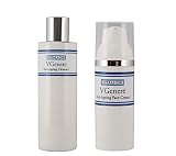 Crema facial antiarrugas + limpiador antienvejecimiento, manchas limpiadoras, puntos negros, piel grasa y acné con vitamina A, C, E, crema de noche antienvejecimiento para la cara (50 ml) y loción de