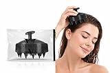 VETELLY-Scalp Massager, Shampoo Brush Soft Silicone Bristles, Hair Scrub Brush for Wet and Dry, Promote Hair Growth (Random Color)