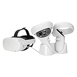 MotuTech - Estación de carga para Oculus Quest 2 cargador inalámbrico magnético recargable para auriculares VR y mandos USB-C Tipo C