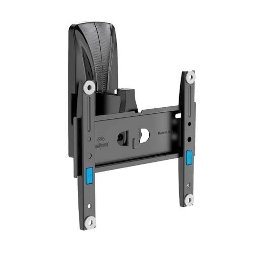 Meliconi Space System Turn 200, Supporto TV Parete, Staffa TV 26"-45", VESA 50-75-100-200, Portata Max 30 Kg, Fast Block System Sicuro, Adatto Anche a Pareti in Cartongesso, Nero