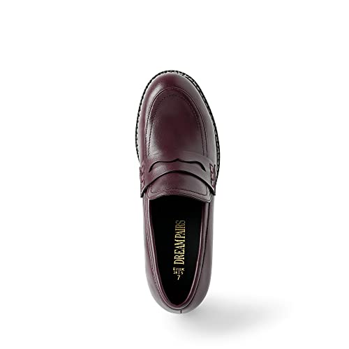 Image of DREAM PAIRS Women's Platform Chunky Heeled Loafers, Womens Business Casual Shoes