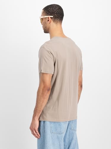 Alpha Industries Herren Basic T-Shirt, Vintage Sand, XXL – Ansicht 6