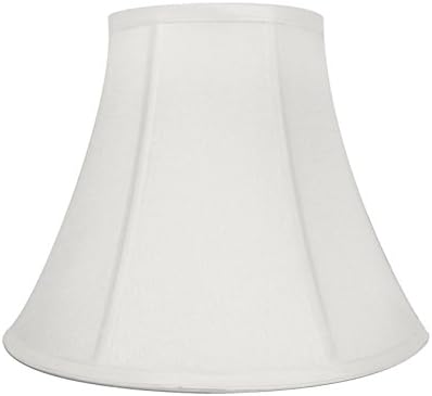 White Bell Hand Made Fabric Lampshade, 7" x 14" x 10", (Spider) (Pack of 1)
