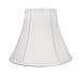 White Bell Hand Made Fabric Lampshade, 7" x 14" x 10", (Spider) (Pack of 1)