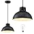 CNXIN 10" Farmhouse Black Kitchen Pendant Light Fixture, Medium Honeycomb Texture Kitchen Island Lighting Fixture Hanging for Dining Room Hallway Entryway Bedroom Commercial, Bulb Included, 1Pack