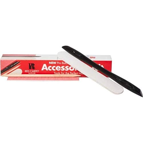 Image of Red Carpet Manicure Accessories Kit Contains a cuticle pusher, buffer tabs, emery board and orangewood stick.