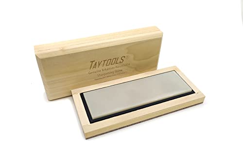 Genuine Translucent (Extra Fine) Arkansas Novaculite Knife Sharpening Bench Stone In Wood Box 6” X 2” X 1/2” (Translucent (Extra Fine)) #TOP19