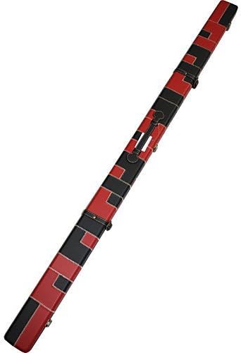 US Billiard accessories JIN 1 Piece Snooker Cue Case for Snooker Cue Stick 1.52M Black and red