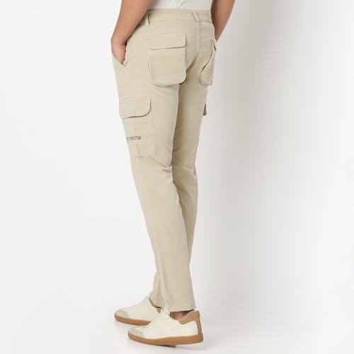 Image of Spykar Men's Regular Cargo Pants