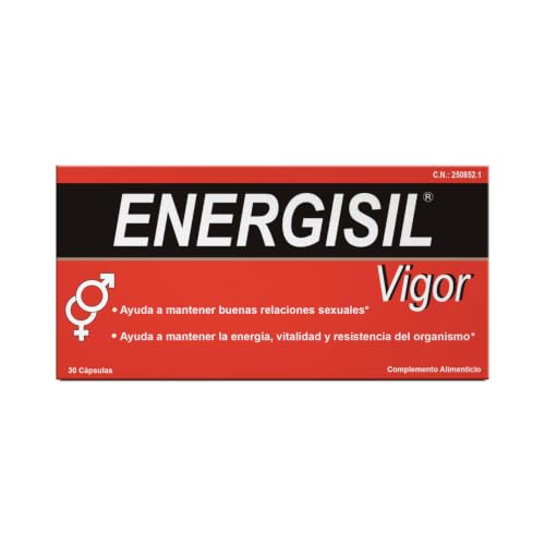Energisil Vigor 30 Cápsulas - Ayuda a Mantener Buenas Relaciones Sexuales y a la Energía y Vitalidad del Organismo - Complemento Alimenticio con Ginseng y 12 Vitaminas
