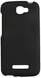 HR Wireless Rubberized Cover Case for Alcatel One Touch Fierce 2 7040T - Retail Packaging - Black