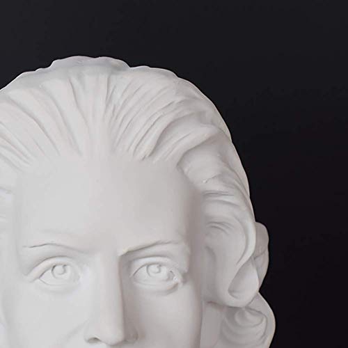 Liushi Desktop Home Decor Ornaments For People Who Like Music,Resin Head Statues,Beethoven Bust Sculptures,Classic Greek Collectible Figurines D #TOP1