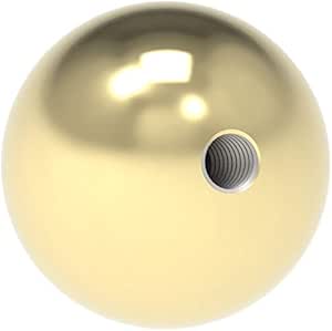Sfera Cava In Ottone - Diametro 70 Mm Con Filettatura M8 Interna, Per Design E Arredamento