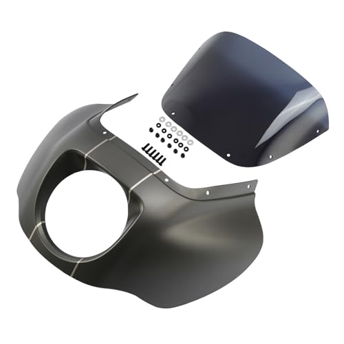 Image of Front Headlight Quarter Fairing Windshield Fit For Harley Softail Low Rider FXLR Street Bob FXBB 2018-2020 Low Rider S FXLRS 2020-2025 Softail Standard FXST 2020-2024 Industrial Gray