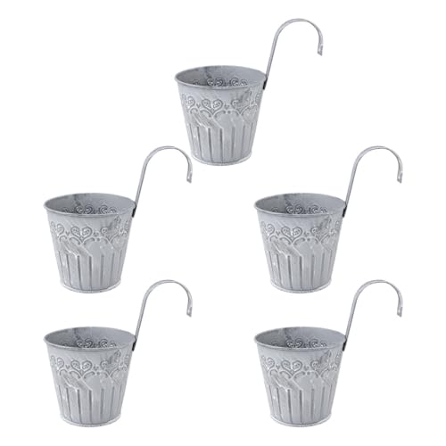 Yardwe Blumentopf HäNgend Mit Haken - 5 StüCk HäNgeblumentöPfe...