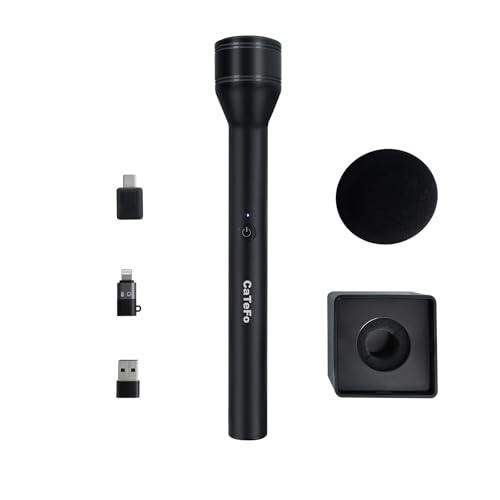 CaTeFo Wireless Handheld Microphone 200m Range, 60H Battery