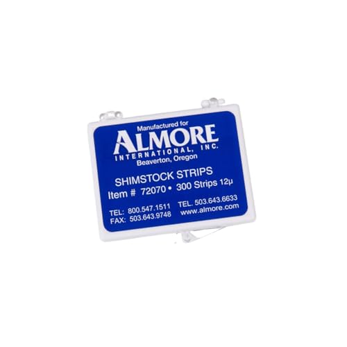 Almore 72070 Shimstock Articulating Foil Strips 2 X 3/8 12 Microns 300/Pk