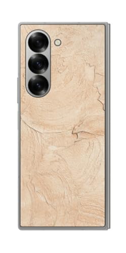 ClearView サムスン Galaxy Z Fold6用 プリント 背面 保護 フィルム 日本製 Design by YA 漆喰風 模様 1